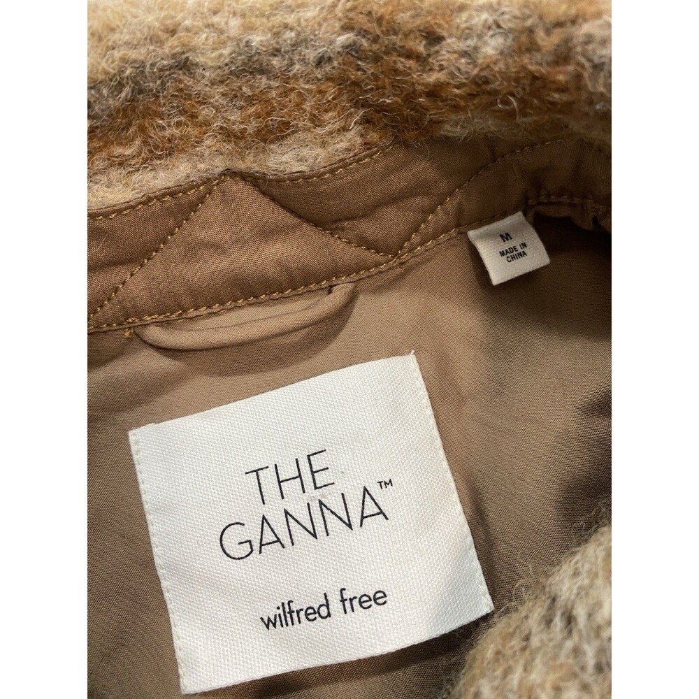 Wilfred Free Aritzia The Ganna Womens Wool Plaid Shacket Jacket M Oversized - Picture 10 of 16